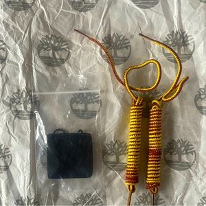 Timberland laces and boot tag